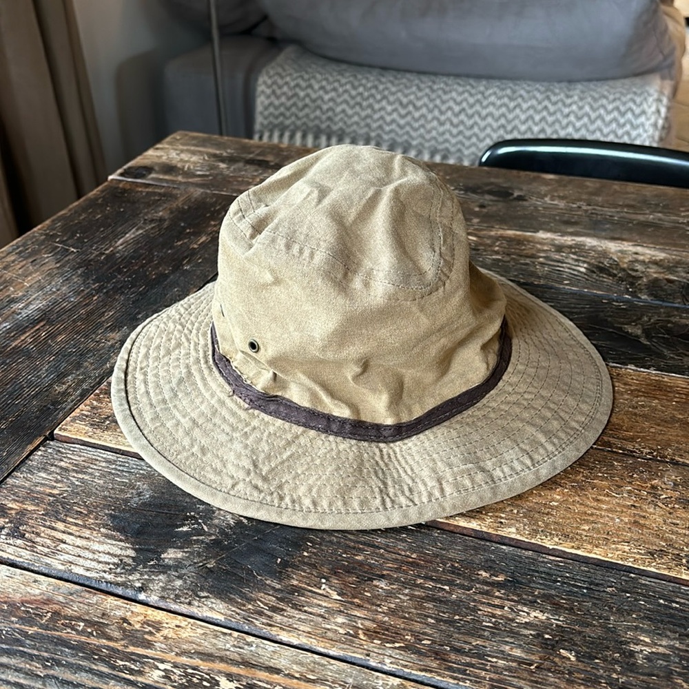 Vintage KEY Tin Cloth Packer Hat